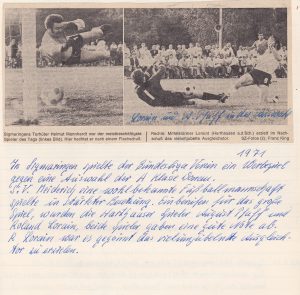 1971 Auswahl der A-Klasse Donau gegen SV Meiderich (Bundesliga)